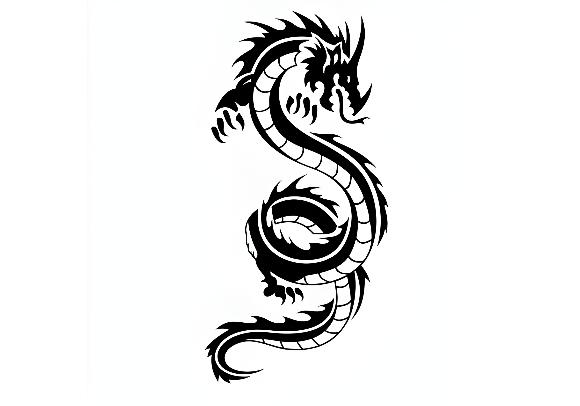 Sticker décoratif dragon